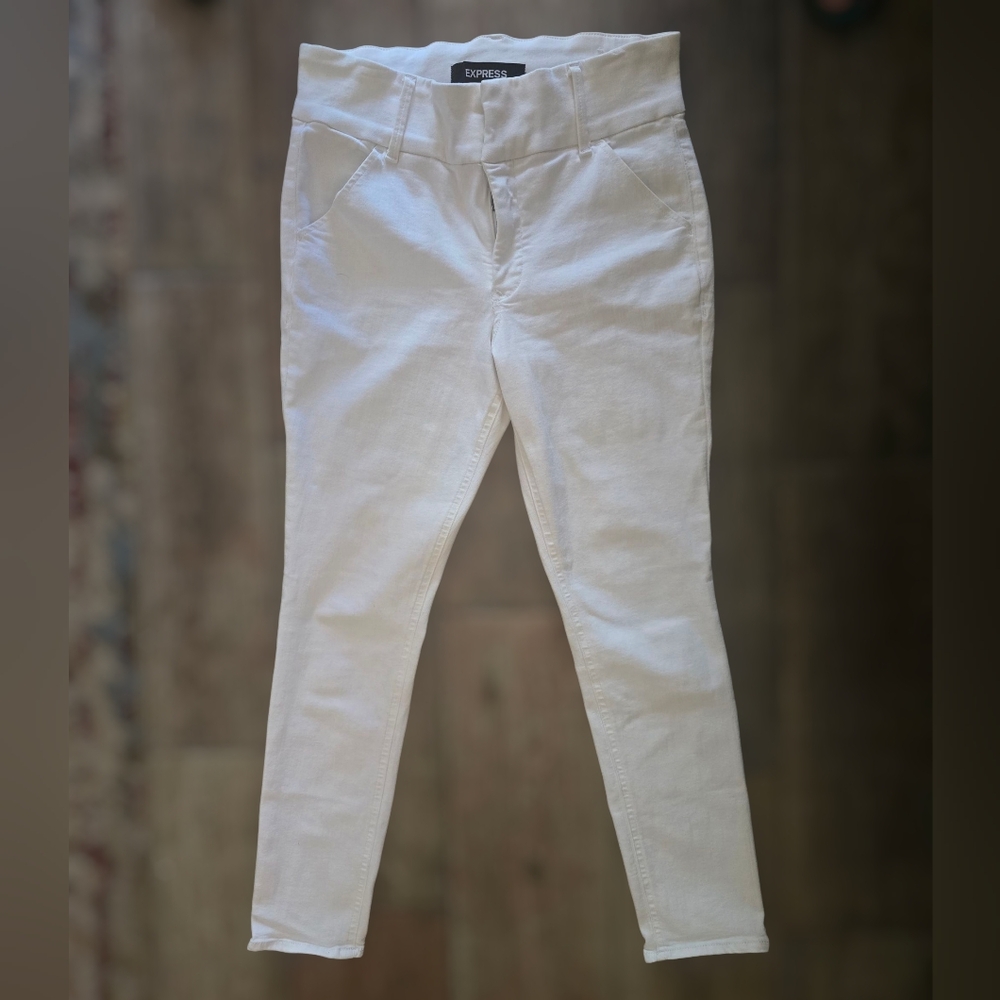 White Express Denim Perfect Legging High Rise Size 10s